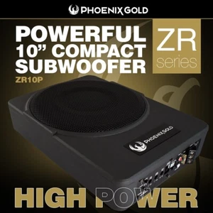 Phoenix Gold ZR10P 10" Aktiver Untersitz Subwoofer 400W Leistungsstarker Bass - Bild 1 von 3