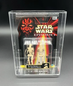 Droid w/Bonus Battle Droid Star Wars Episode 1 Battle AFA Graded 95 MINT CLEAR - Picture 1 of 5