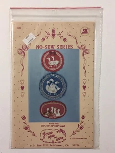 Vtg 80s No Sew Series Fowl Folk Hoop Sewing Pattern Yours Mine Ours Geese Ducks - Picture 1 of 6