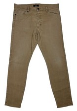 Neuw Ray Tapered Men's Denim Jeans Size 33 W35" Tan Stretch Button Fly Menswear