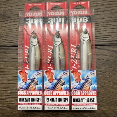 X3 Yo-Zuri Duel 3DB Jerkbait 110 mm Suspend Lure R1355-NWS (1093) - Image 1 of 3