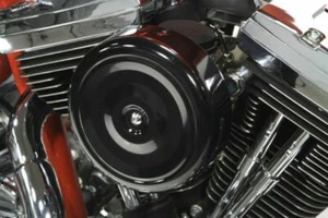 COPERCHIO FILTRO ARIA NERO BOBBER HARLEY DAVIDSON sportster dyna softail touring - Bild 1 von 12