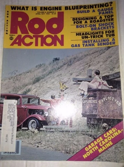 Rod Action Magazine Engine Blueprinting Bolt On Shock April 1977 040717NONRH - Image 1 of 1