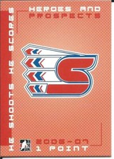 2006-07 ITG Heroes Prospects SPOKANE CHIEFS He Shoots He Scores 1 Point WHL
