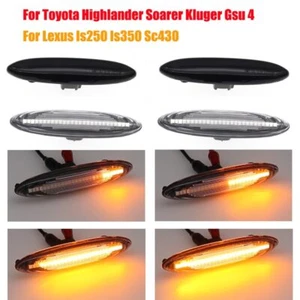 2x Smoked / Clear Lens LED Side Marker Light For Lexus IS250 IS350 SC430 E350 - Picture 1 of 18