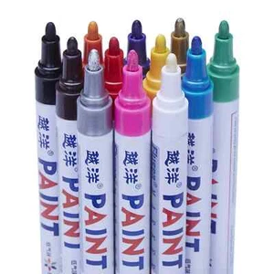 Penna pennarello vernice permanente impermeabile per battistrada pneumatici metallo gomma multicolore - Foto 1 di 10
