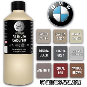Peinture de réparation cuir colorant pour sièges auto BMW et intérieur. 62 couleurs 250ml