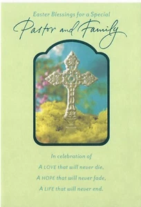 Nueva tarjeta de Pascua de nuevo de nuevo - pastor y familia - Imagen 1 de 2