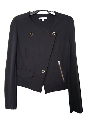 Cabi Jacket Womens Small Ponte Knit Stretch Rocker Goth Whimsigoth Grunge - Image 1 of 4