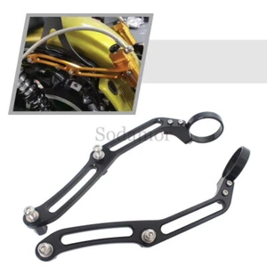 Motorcycle Shocks Remote Reservoir Bracket Clamps For Harley Touring FLHTP 14-23 - Picture 1 of 16