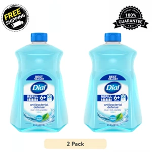 Dial Antibacterial Liquid Hand Soap Refill, Spring Water, 52 Ounce (Pack of 2) - Picture 1 of 13