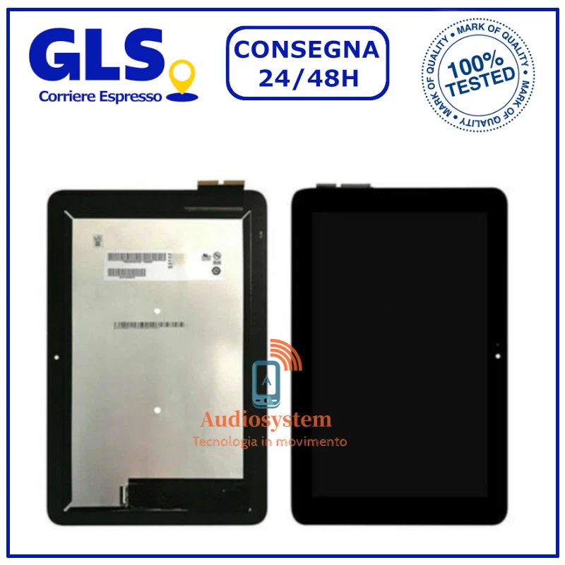 DISPLAY +TOUCH SCREEN per ASUS TRANSFORMER MINI T103 T103HA SCHERMO VETRO NERO - Immagine 1 di 1