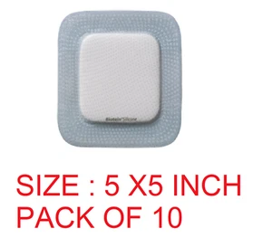 Medicazione in schiuma adesiva Coloplast Biatain Silicone Lite TAGLIA: 5X5INCH CONFEZIONE DA 10 - Foto 1 di 5