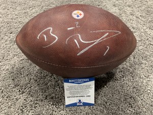 ben roethlisberger signed football