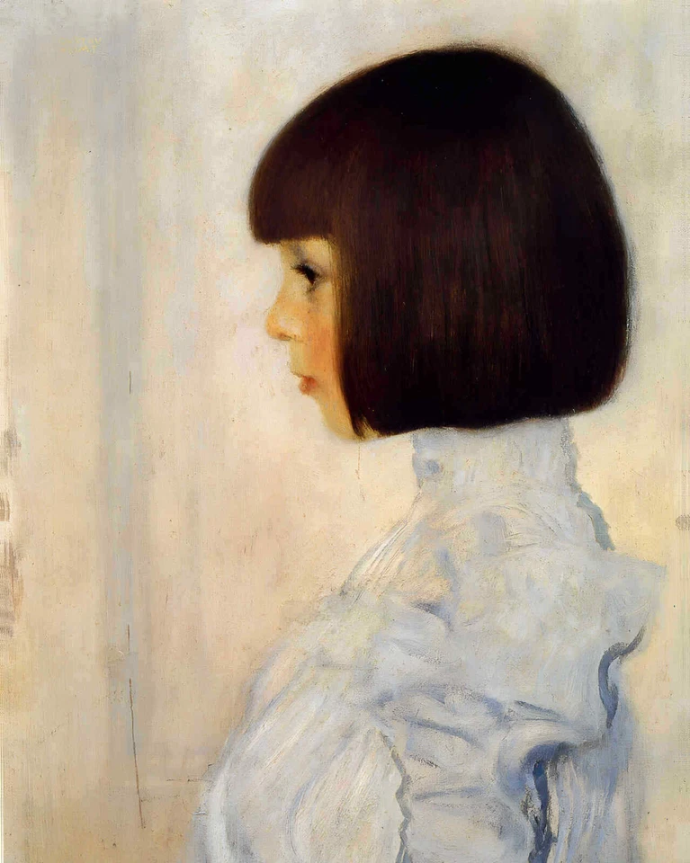 Retrato de Helene Klimt 1898 pintura por Gustav Klimt 8x10" impresión artística Foto 1 de 1