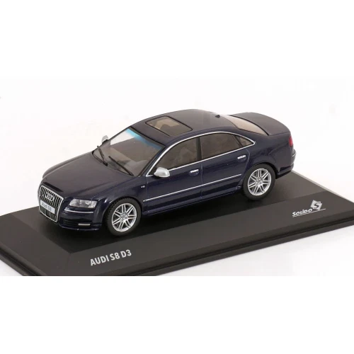 AUDI A8 S8 (D3) 2010 DARK BLUE 1:43 Solido Auto Stradali Modellino Nuovo - Immagine 1 di 3