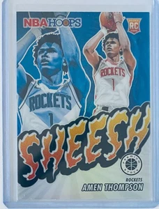 2023-24 Panini Hoops Premium Stock 'Sheesh' #4 Silver Prizm Amen Thompson - Picture 1 of 2