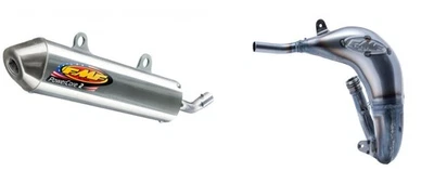 Tubo de escape graso de fábrica y silenciador Powercore 2 para Yamaha YZ85 2002-2017 Foto 1 de 4