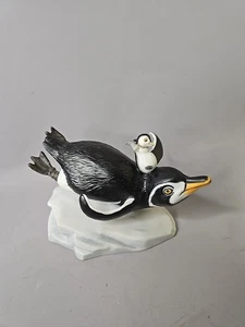 1987 Franklin Mint Pinguin Familie Whee Porzellan Figur von JP Emblem - Bild 1 von 13
