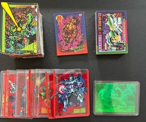 1993 Marvel Universe Series 4 IV Complete 180 Card Base Set 9 Red Foil 2099 H-IV - Picture 1 of 1