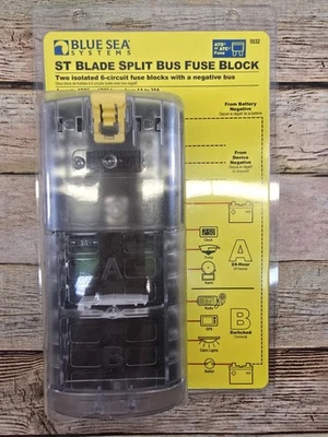 BLUE SEA 5032 ST-BLADE SPLIT BUS FUSE BLOCK - Image 1 of 3