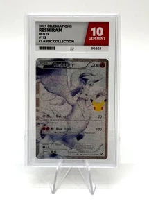 Reshiram 113/114 Pokemon TCG Celebrations Classic Collection - Ace Grading 10 - Bild 1 von 3