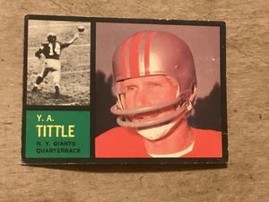 1962 Topps Football #102 Y.A. Tittle - EX+ - Lite Corner Wear - No Creases - - Picture 1 of 2