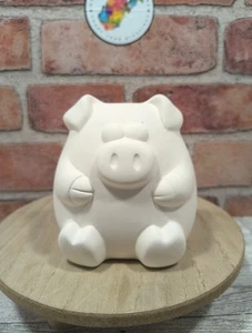 Alcancía Chesapeake Cerámica 4"X4" Acabado Bisque Listo para Pintar Nueva - Imagen 1 de 7