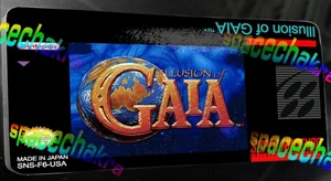 SNES Label: Illusion of Gaia: Hochwertige Hochglanz Vinyl Sticker - Bild 1 von 1