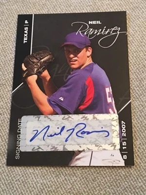 NEIL RAMIREZ 2008 Just Minors Signing Date Black Edition #66 AUTOGRAPH #9/25 - Image 1 of 2