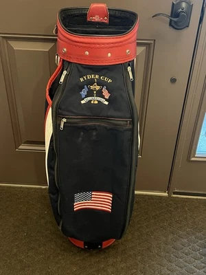 Bolsa de golfe Team USA Ryder Cup 1997 Valderrama Miller vermelha branca azul equipe personalizada - Imagem 1 de 4