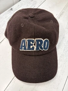 Aeropostale Cap Wool Strapback Adjustable Aero Logo Brown Navy Ltc Edition 1987 - Bild 1 von 6