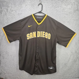 Nike MLB San Diego Padres maglia uomo XL marrone T770-PYCH baseball - Foto 1 di 14