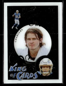 2021 Panini Illusions #KC-6 Justin Herbert King of Cards - Foto 1 di 2