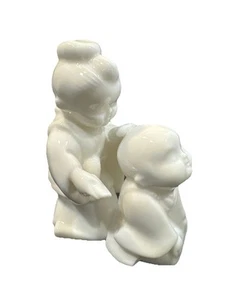 Vintage Lenwile Ardalt Verithin Japanese Woman Combing A Child’s Hair Figurine - Picture 1 of 7