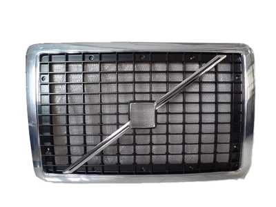 Parrilla delantera marco cromado con pantalla de insectos para Volvo VNL 2004-2014 Foto 1 de 2