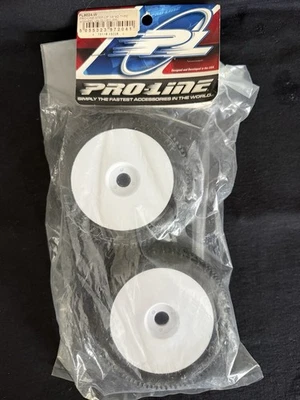 ProLine Step Up 1/8 Buggy Tyres M2 Mounted White Wheels 17mm Hex PL9024-W - Image 1 of 3