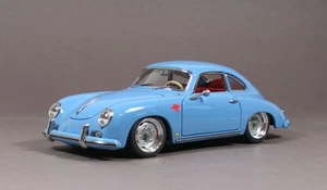 Porsche 356 1500 GS Carrera GT blu cerchi in acciaio 15 pollici trasformazione 1/18 - Foto 1 di 5