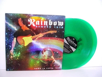 RAINBOW Down To Earth Tour 180 Gram GREEN VINYL DOUBLE LP 2015 Purple Pyramid - Image 1 of 4