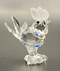 Vintage Swarovski Kristall HAHN Figur mit Block Logo, Made in Austria. ANSEHEN** - Bild 1 von 8