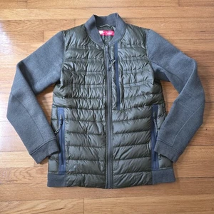 Nike Tech Fleece Aeroloft 800 piumino d'oca puffer jacket oliva felpa con cappuccio piccola - Foto 1 di 10