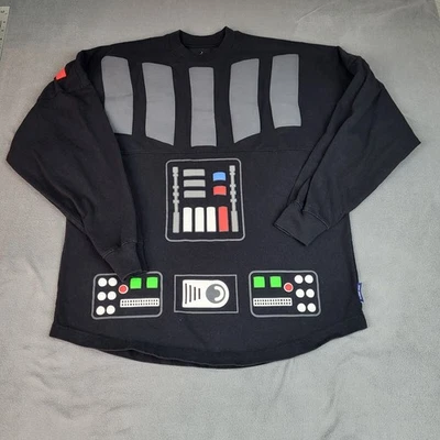 Camiseta Disney Star Wars Spirit Adulto Pequeña Negra Darth Vader Elevada Gráfica Crew Foto 1 de 4