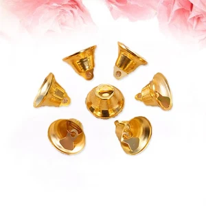  10 piezas 2,1 cm Metal Jingle Bells Pequeña Campana Joyería Adornos Decoración de Navidad Colgantes - Imagen 1 de 17