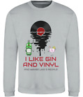 I Like Gin & Vinyl - AWDis Sweatshirt