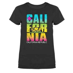Golden State California Cali Life Cali Bear Damen T-Shirt - Bild 1 von 19