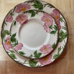 VTG Franciscan Desert Rose 2 Piece Dinner Plate & Salad Plate Set - England (#3) - Picture 1 of 10