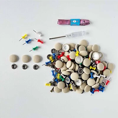 60Pcs Car Roof Liner Ceiling Kit Repair Buckle Sagging Headliner Pins Rivet Snap Foto 1 de 4