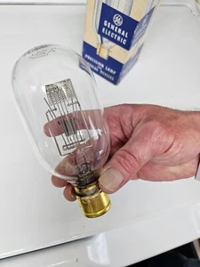 G.E. spotlight bulb 1000w-T20 base down - Picture 1 of 6