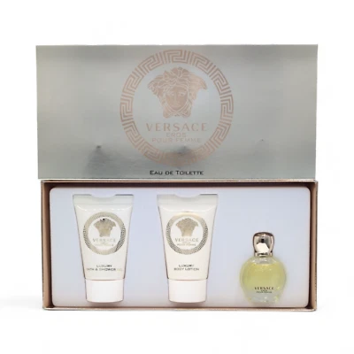Versace EROS Pour Femme EDT Set de Regalo – Loción Corporal de Lujo + Gel de Baño y Ducha + EDT Foto 1 de 3