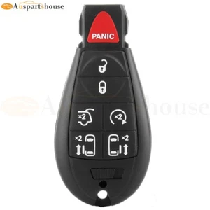 7 Buttons Remote Keyless Uncut Key Fob For 2008-2012 Chrysler Town & Country 300 - Picture 1 of 8